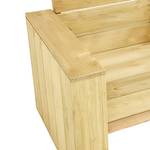 Garten-Sofagarnitur Braun - Massivholz - Holzart/Dekor - 75 x 31 x 75 cm