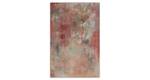 Tableau peint à la main Magic of Roses Rose foncé - Rouge - Bois massif - Textile - 80 x 120 x 4 cm