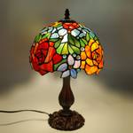 Lampe Nachttischlampe mit Rosen 25 x 42 x 25 cm