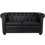 Canapé 291852-2 (lot de 2) Noir