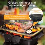 Campinggrill Gusseisen Schwarz - Metall - 27 x 18 x 40 cm