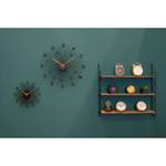 Horloge murale Sunburst Noir