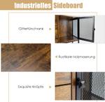 Industrielles Sideboard Braun - Massivholz - 35 x 85 x 100 cm