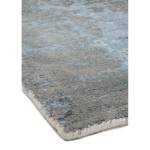 Tapis de salon moderne fait main BYGAT Bleu - 120 x 170 cm