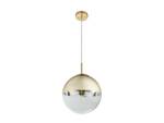 Kleine Pendelleuchte Gold Glas, 脴25cm