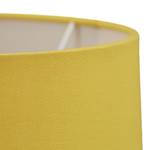 Lampe de table avec abat-jour Argenté - Jaune - Métal - Matière plastique - Textile - 22 x 44 x 22 cm