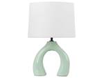 Lampe de table ABBIE Vert - Vert clair - Blanc