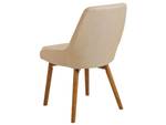 Chaise de salle à manger MELFORT Beige - Chêne foncé