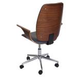 Fauteuil de bureau C54 Marron - Gris - En partie en bois massif - 66 x 101 x 67 cm