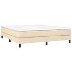 Cadre de lit 3016024-4 Noir - Blanc crème - Largeur : 180 cm