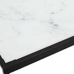 Console plateau imitation marbre Felicit Noir - Métal - 100 x 87 x 32 cm