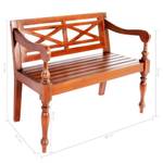 Banc 296120 Marron foncé - 98 x 82 cm