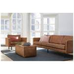 RODEO - Pouf en cuir cognac Marron