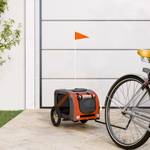 Remorque vélo pour chien 3028771-1 Orange - 53 x 124 cm