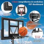 Basketballkorb EB50374DE Schwarz - Metall - 74 x 21 x 111 cm