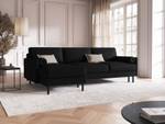 Schlaf-Ecksofa + Box SCOTT 5 Sitzplätze Schwarz