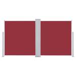Auvent latéral Rouge - Textile - 600 x 100 x 1 cm