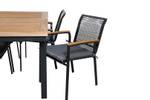 Gartenmöbel-Set Panama Schwarz - Rattan - 90 x 74 x 152 cm