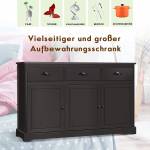 Küchenschrank Sideboard Braun - Holzwerkstoff - 43 x 86 x 136 cm