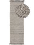 Tapis de couloir en laine Lars Gris lumineux - 70 x 200 cm