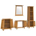 Badmöbel Set 3223464 (4-teilig) Braun - Massivholz - Holzart/Dekor - 70 x 63 x 32 cm