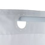 Rideau de douche 180x200cm Blanc - Textile - 180 x 180 x 200 cm