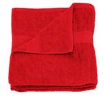 Badetuch rot 100x150 cm Frottee Rot - Textil - 100 x 1 x 150 cm