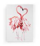 60x40 Flamingo Love Leinwand