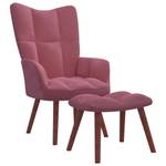 Relaxsessel mit Hocker 3011641-2 Pink