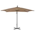 Parasol en porte-à-faux 3005147 Taupe