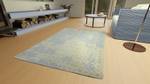 Vintage Teppich - Comet Silber - 120 x 180 cm