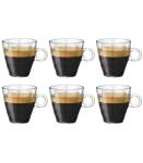 Espressoglas Cube 6er Set Naturfaser - 2 x 7 x 9 cm