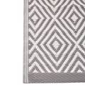 Tapis d'extérieur SIKAR Gris - Gris lumineux - Blanc - 180 x 120 x 120 cm