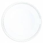 Spitze Tablett Weiß - Kunststoff - 32 x 10 x 32 cm