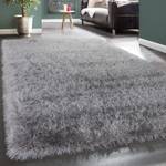 Hochflor-Teppich Glamour 300 Grau - Textil - 200 x 200 cm