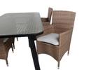 Gartenmöbel-Set Paola (7-teilig) Braun - Rattan - 100 x 74 x 200 cm