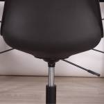 Chaise de bureau au minimaliste noire Noir - Matière plastique - 53 x 82 x 48 cm