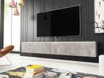 TV-Lowboard D180 mit LED Beleuchtung Grau