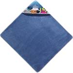 Kapuzenbadetuch 206761 Blau - Textil - 100 x 1 x 100 cm