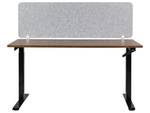 Cloison amovible de bureau SPLIT Gris - Gris lumineux - Largeur : 160 cm