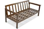 Gartensofa BELLA 3 Braun - Grau - Massivholz - 113 x 70 x 70 cm