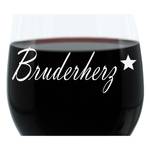 Bruderherz Gravur-Weinglas