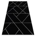 Tapis Emerald Exclusif 7543 Glamour Noir - Matière plastique - Textile - 280 x 1 x 370 cm