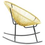 Gartenstuhl D1117 Gelb - Rattan - 79 x 82 x 69 cm