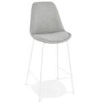 Tabouret De Bar ALOE Gris - Blanc