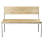 Banquette Icub  50x100x86 cm Blanc Blanc - Bois massif - Bois/Imitation - 100 x 86 x 50 cm