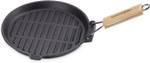 Grillpfanne EW-GE-1235 Schwarz - Metall - 24 x 2 x 24 cm