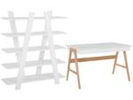 Büromöbel-Set ESCALANTE 2-tlg Braun - Weiß - Holzwerkstoff - 120 x 116 x 70 cm