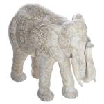 Statue Elefant ENZO Beige - 12 x 21 x 27 cm