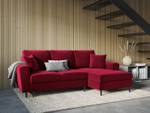 Schlaf-Ecksofa + Box MOGHAN 4 Sitzplätze Rot